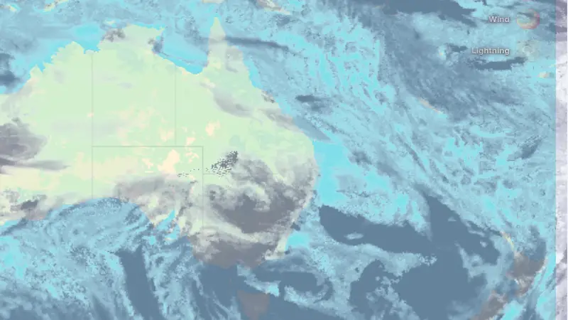 Clouds weather map