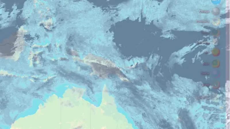 Oblačnost weather map