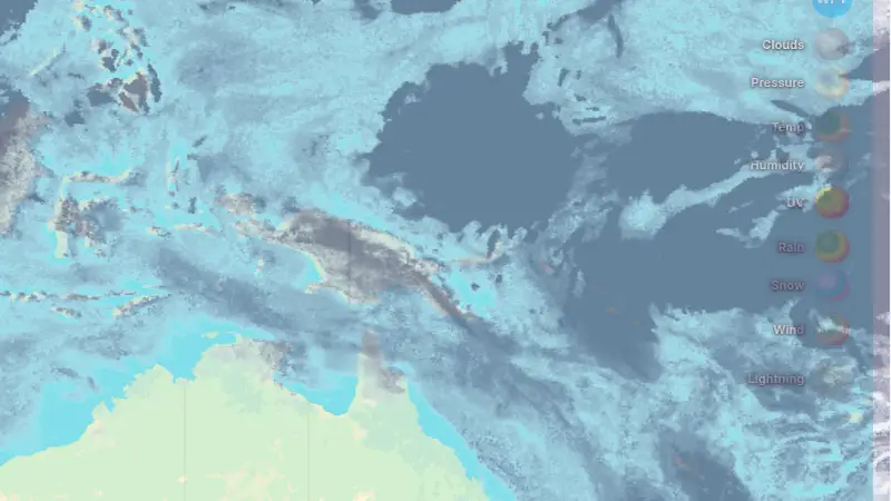Mākoņainība weather map