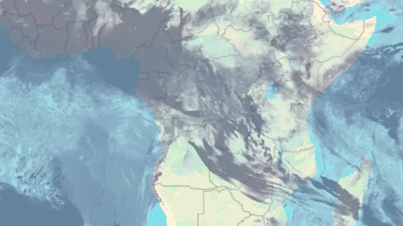 Bewolking weather map