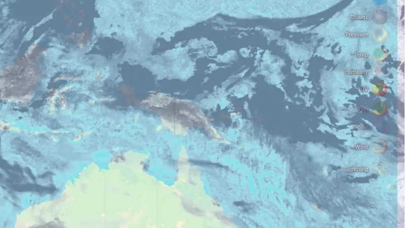 Felhőzet weather map