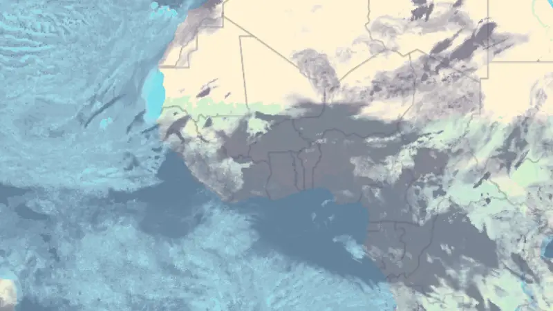 Clouds weather map