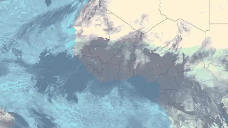 Bewolking weather map