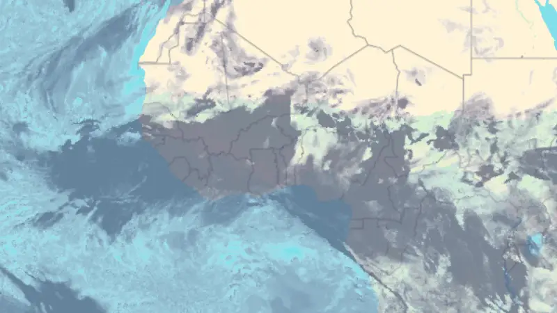 Vranësira weather map
