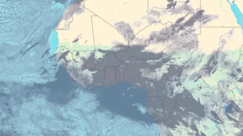 Clouds weather map