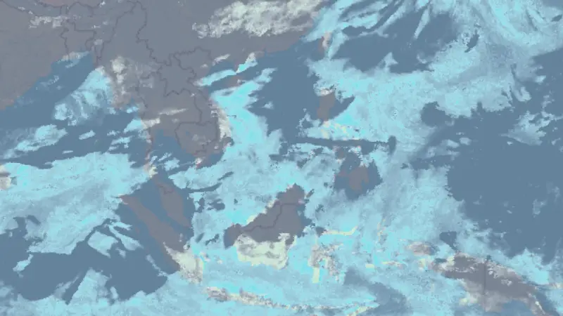 Bewolking weather map