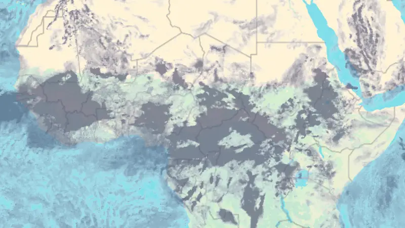 बादल weather map