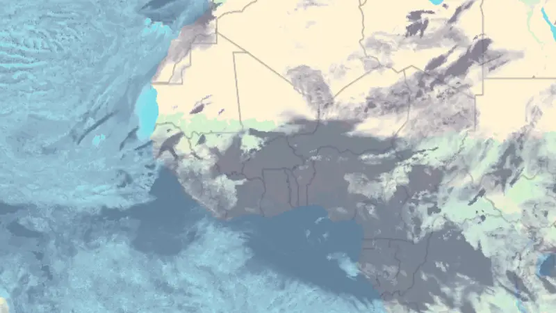Clouds weather map