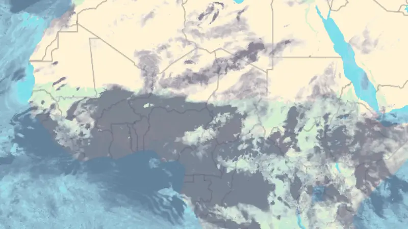 Clouds weather map