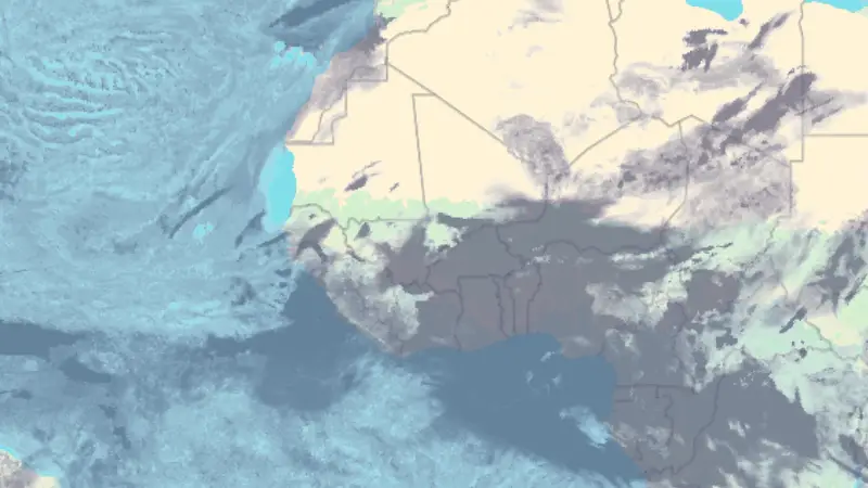 Clouds weather map