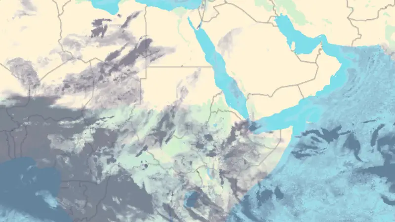 Clouds weather map