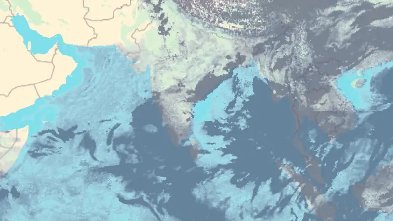 Clouds weather map