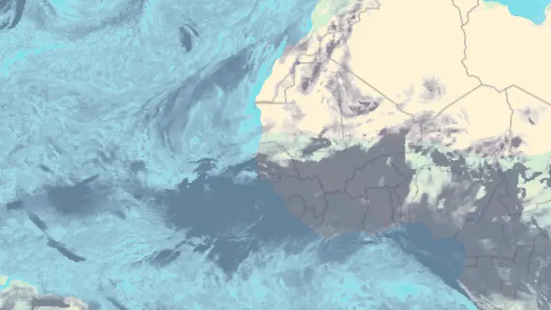 Bewolking weather map
