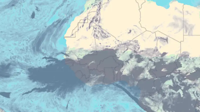 Debesuotumas weather map