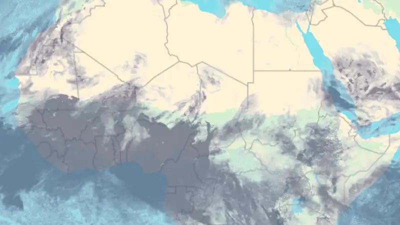 Mākoņainība weather map