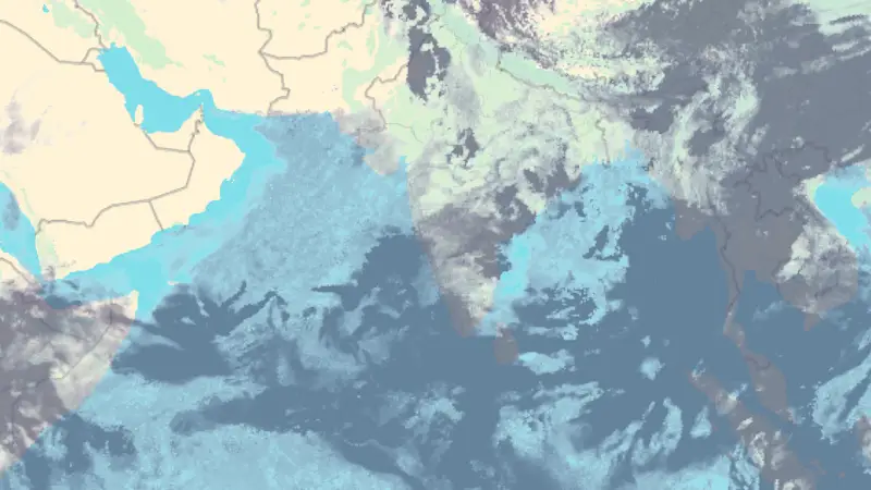 Clouds weather map
