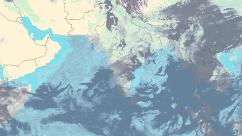 Clouds weather map