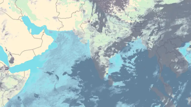 Nébulosité weather map