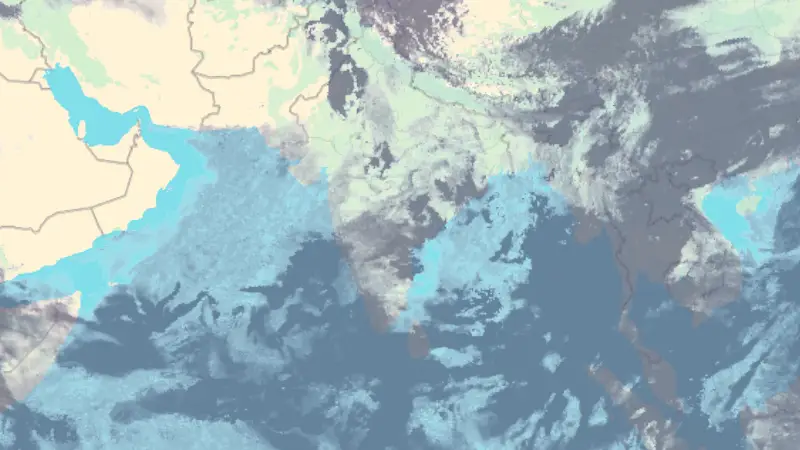 Clouds weather map