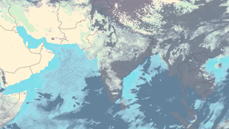 Clouds weather map