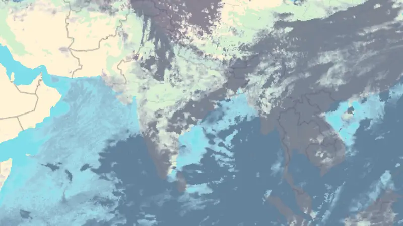 Clouds weather map