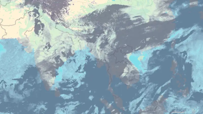 Clouds weather map
