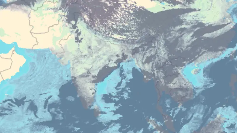 Clouds weather map