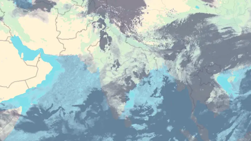 Clouds weather map