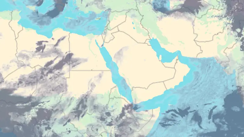 Molnighet weather map
