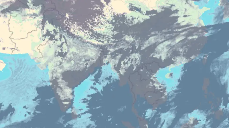 Felhőzet weather map