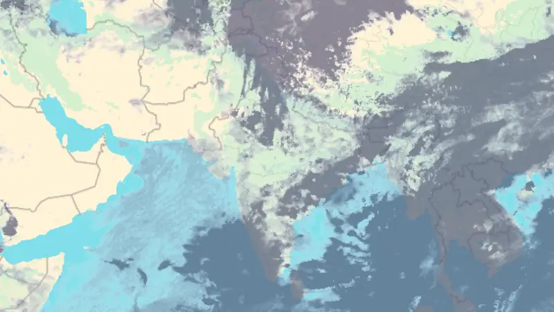 Clouds weather map