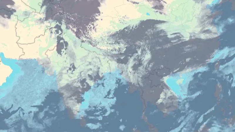 Nébulosité weather map