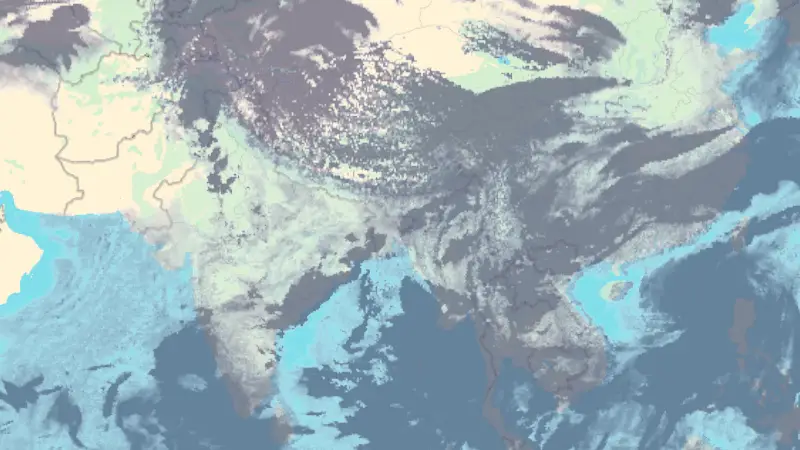 Clouds weather map