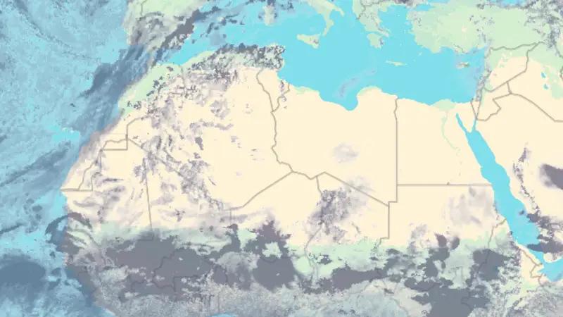 Skydekke weather map