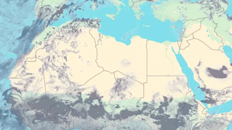 Nebulozitate weather map