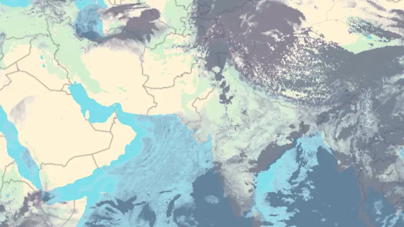 Clouds weather map