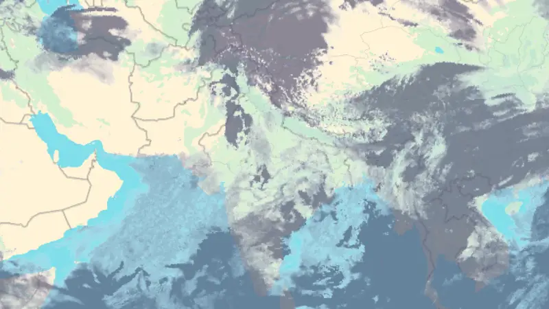 Clouds weather map