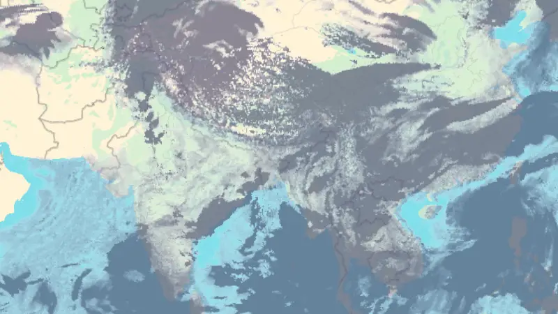 Clouds weather map