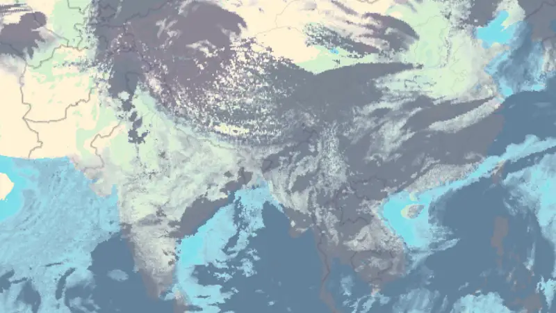 Felhőzet weather map