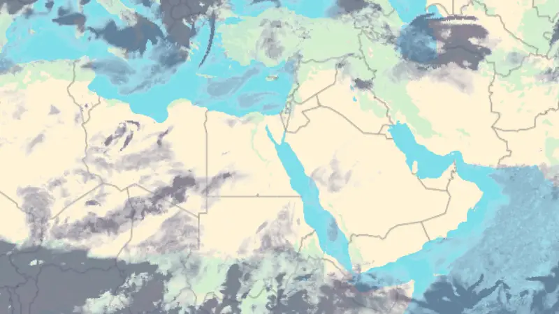 Clouds weather map