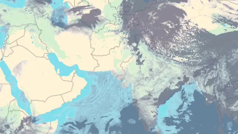 Clouds weather map