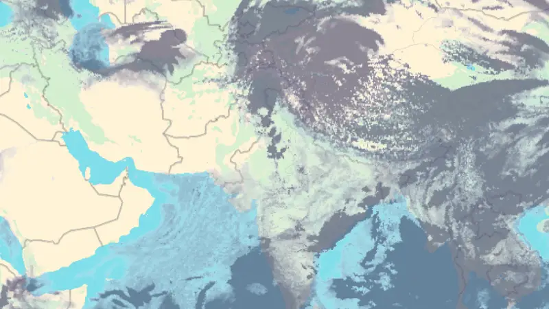 Clouds weather map