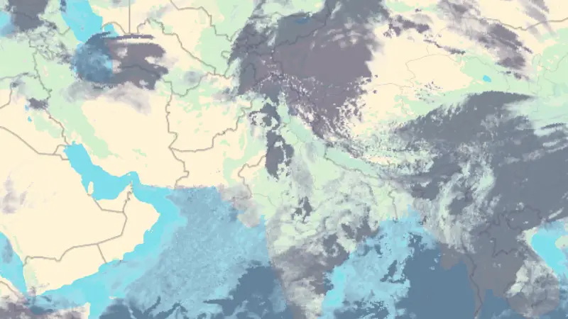 Clouds weather map