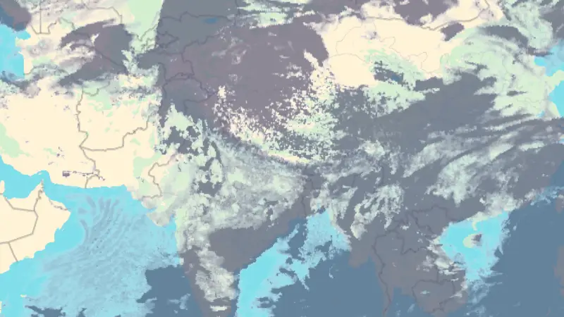 Vranësira weather map