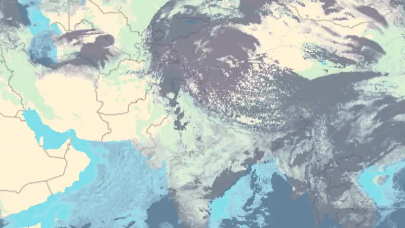 Clouds weather map