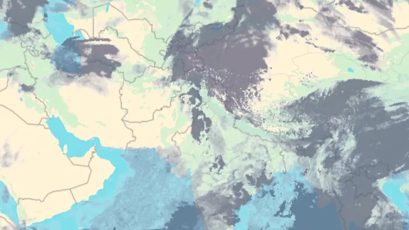 Clouds weather map