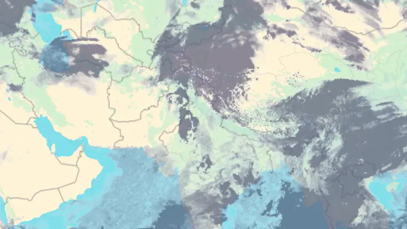 Clouds weather map