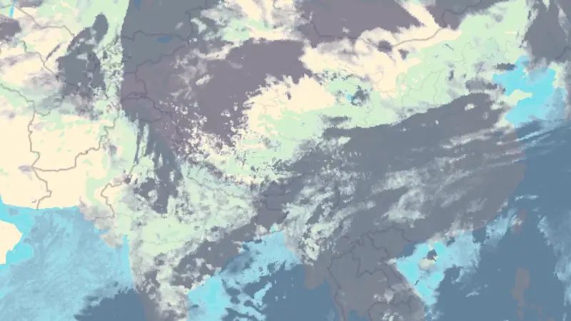 Nébulosité weather map
