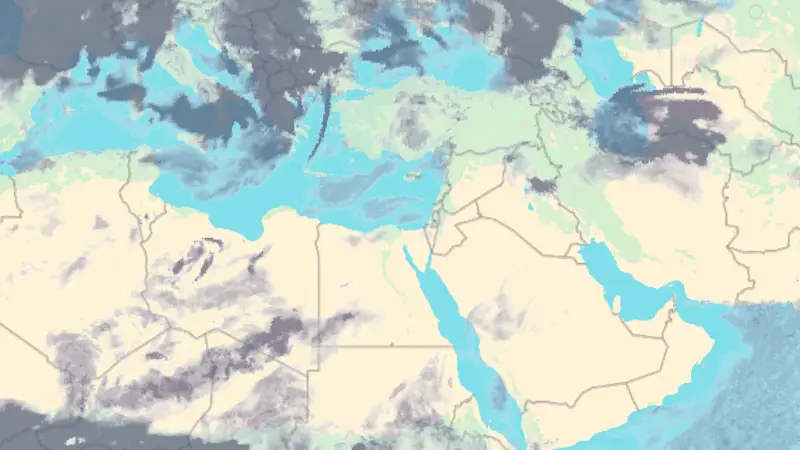 Clouds weather map