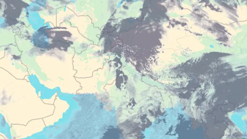 Clouds weather map